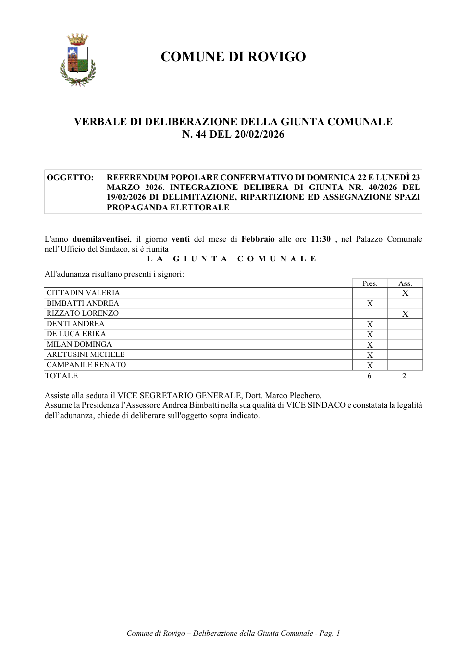 Pagina 1 del documento