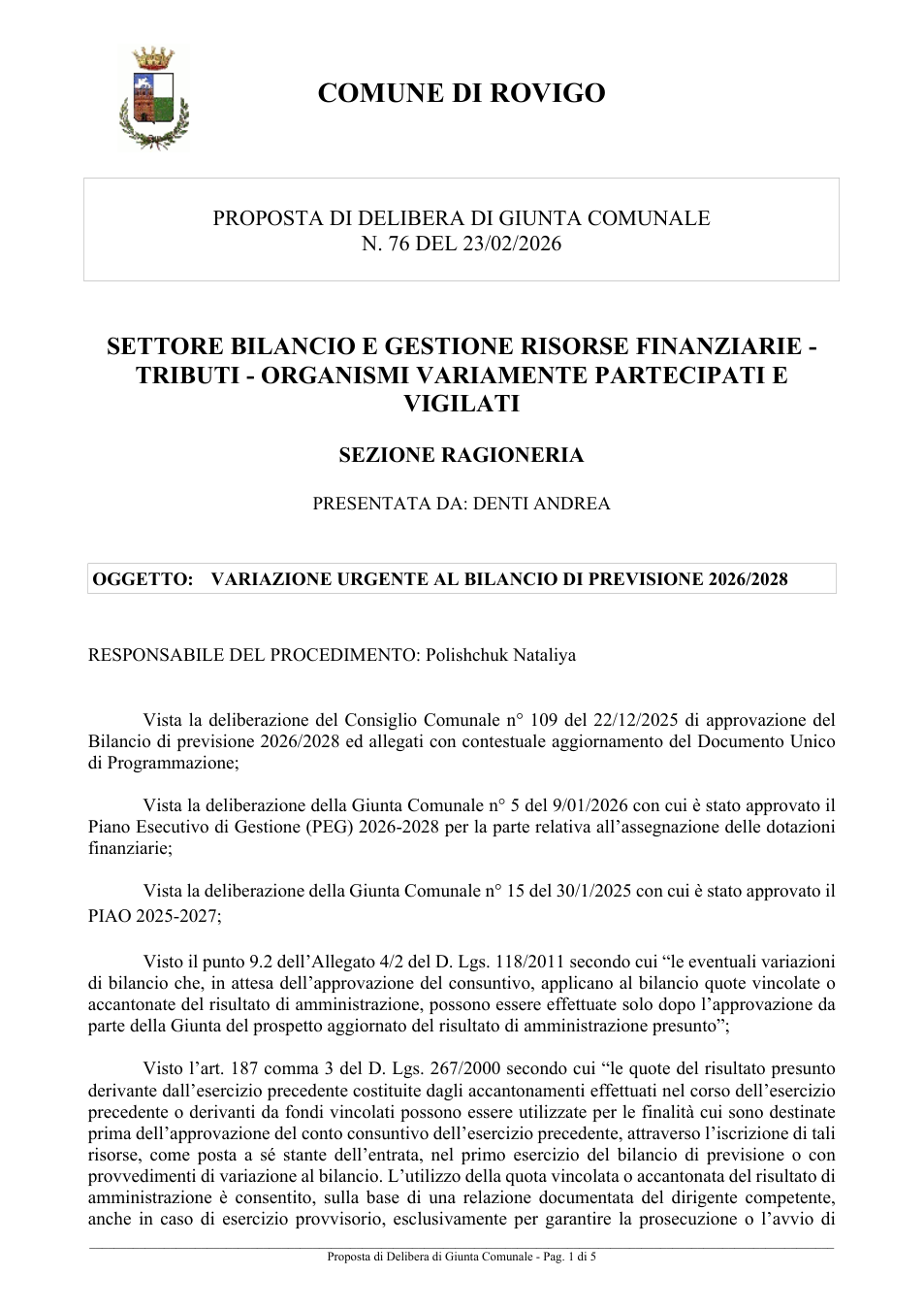 Pagina 1 del documento