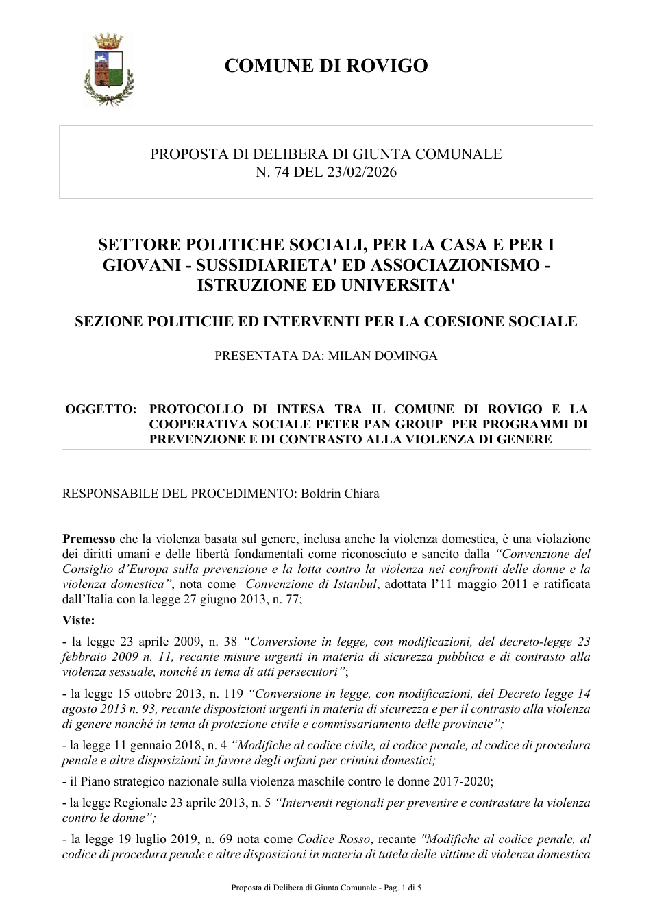 Pagina 1 del documento