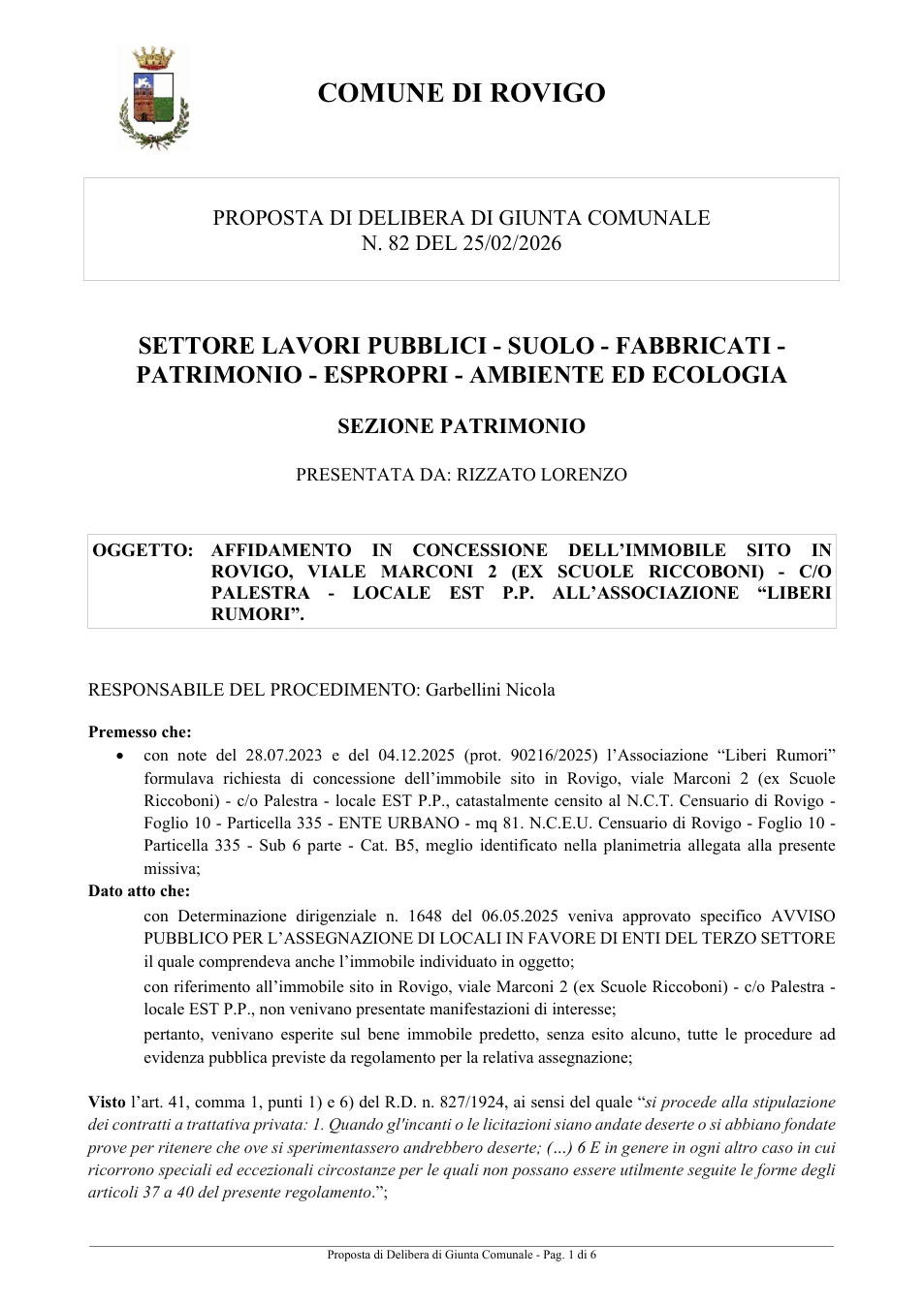 Pagina 1 del documento