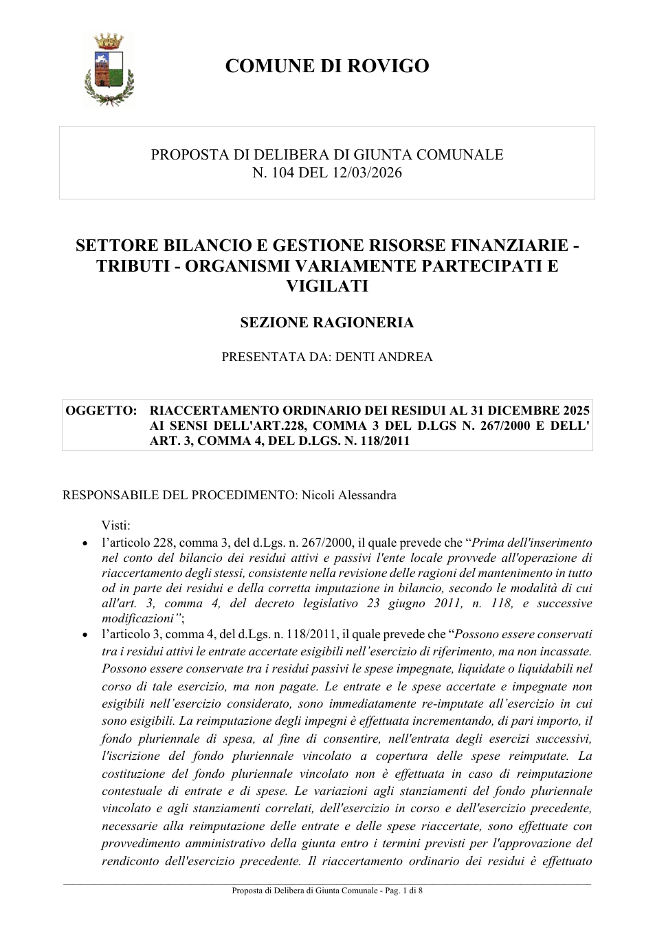 Pagina 1 del documento