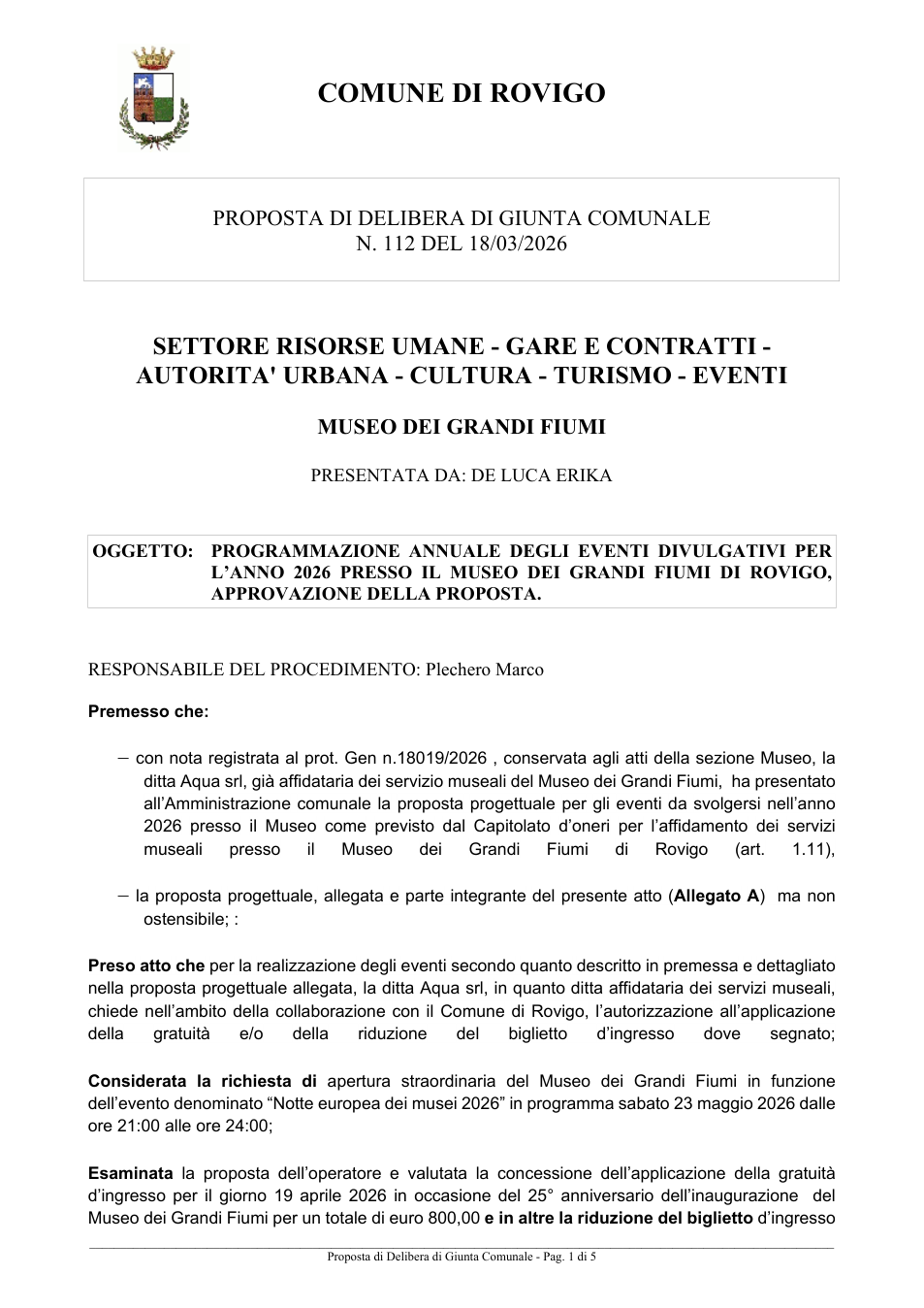 Pagina 1 del documento
