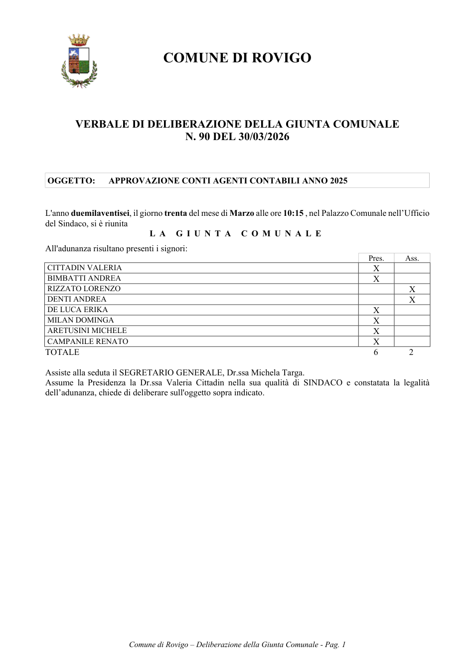 Pagina 1 del documento