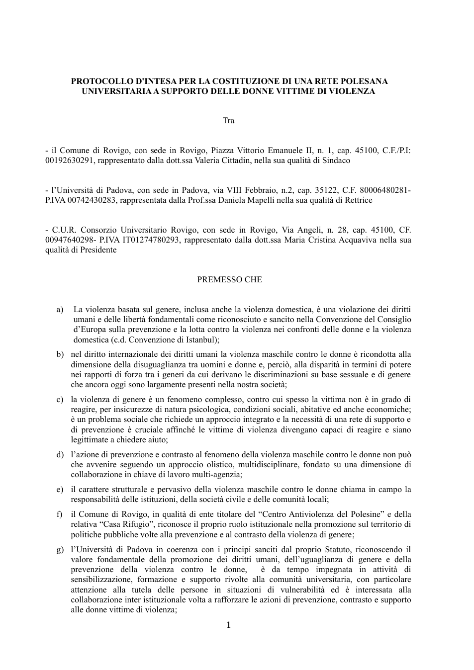 Pagina 1 del documento