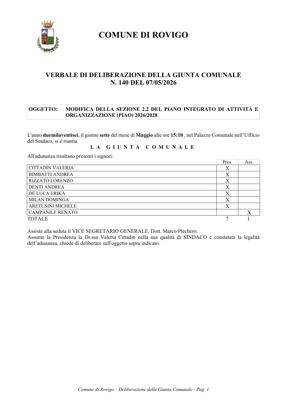 Pagina 1 del documento
