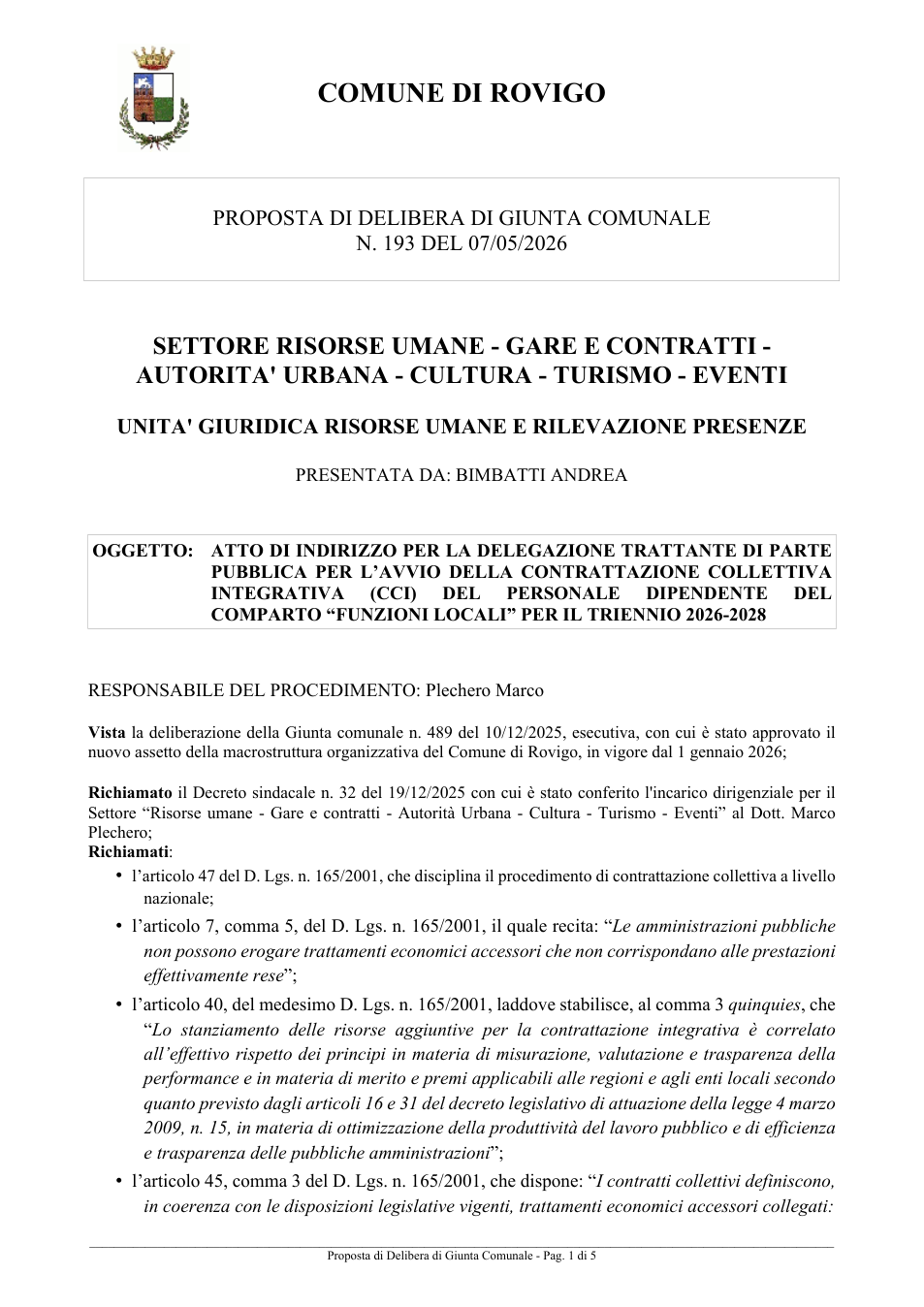Pagina 1 del documento