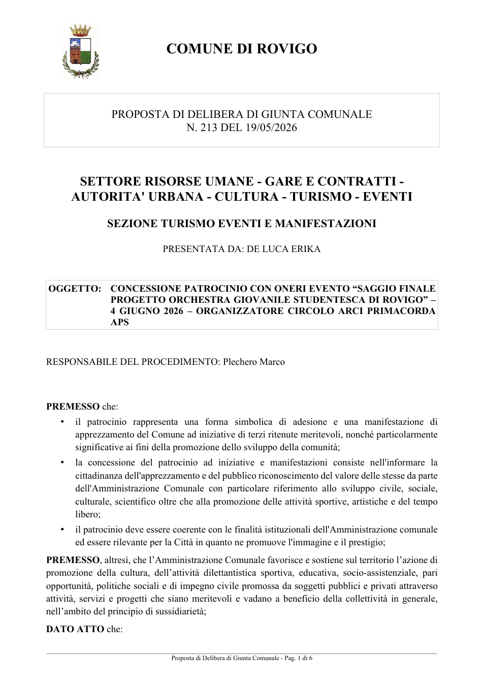 Pagina 1 del documento
