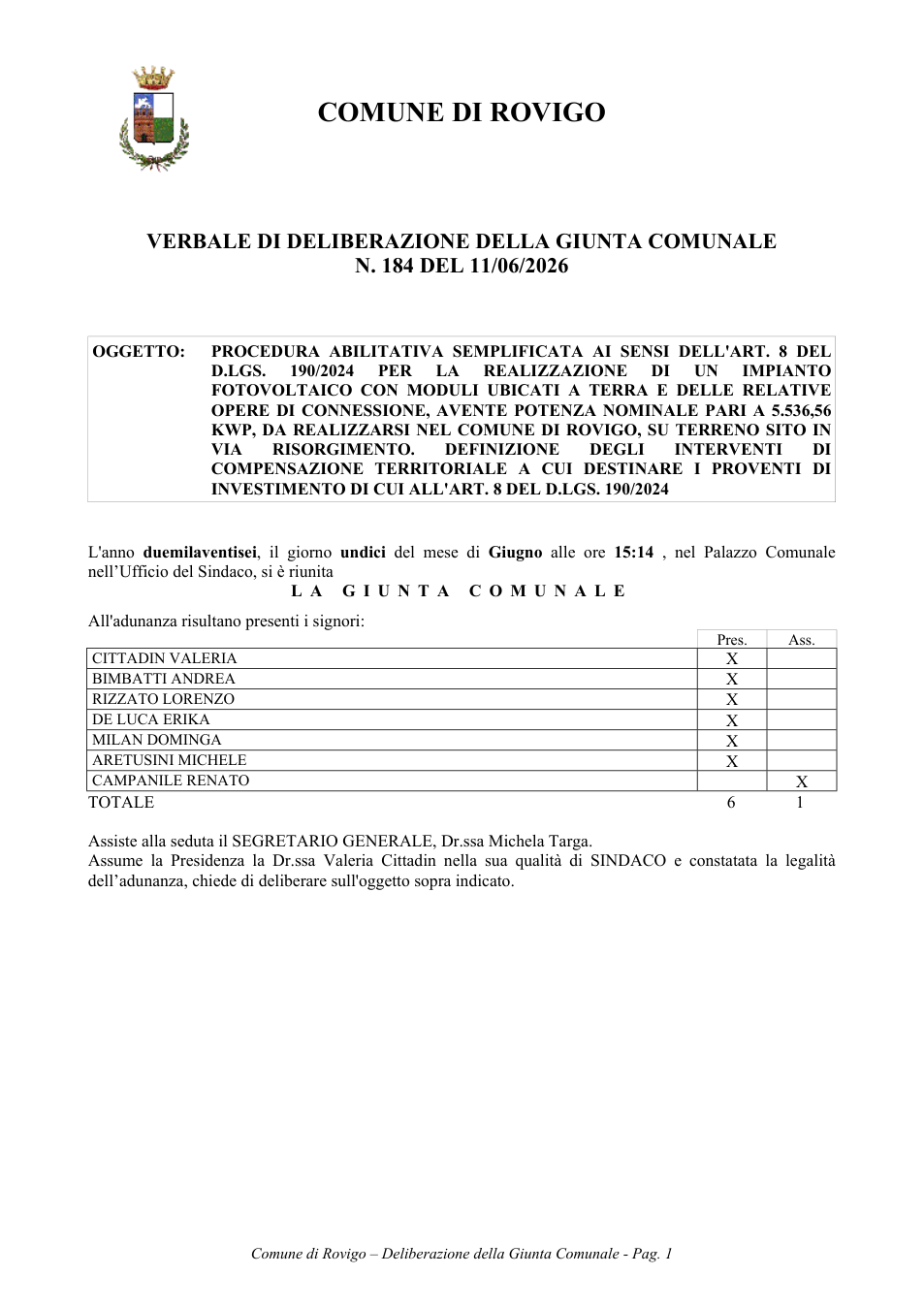 Pagina 1 del documento
