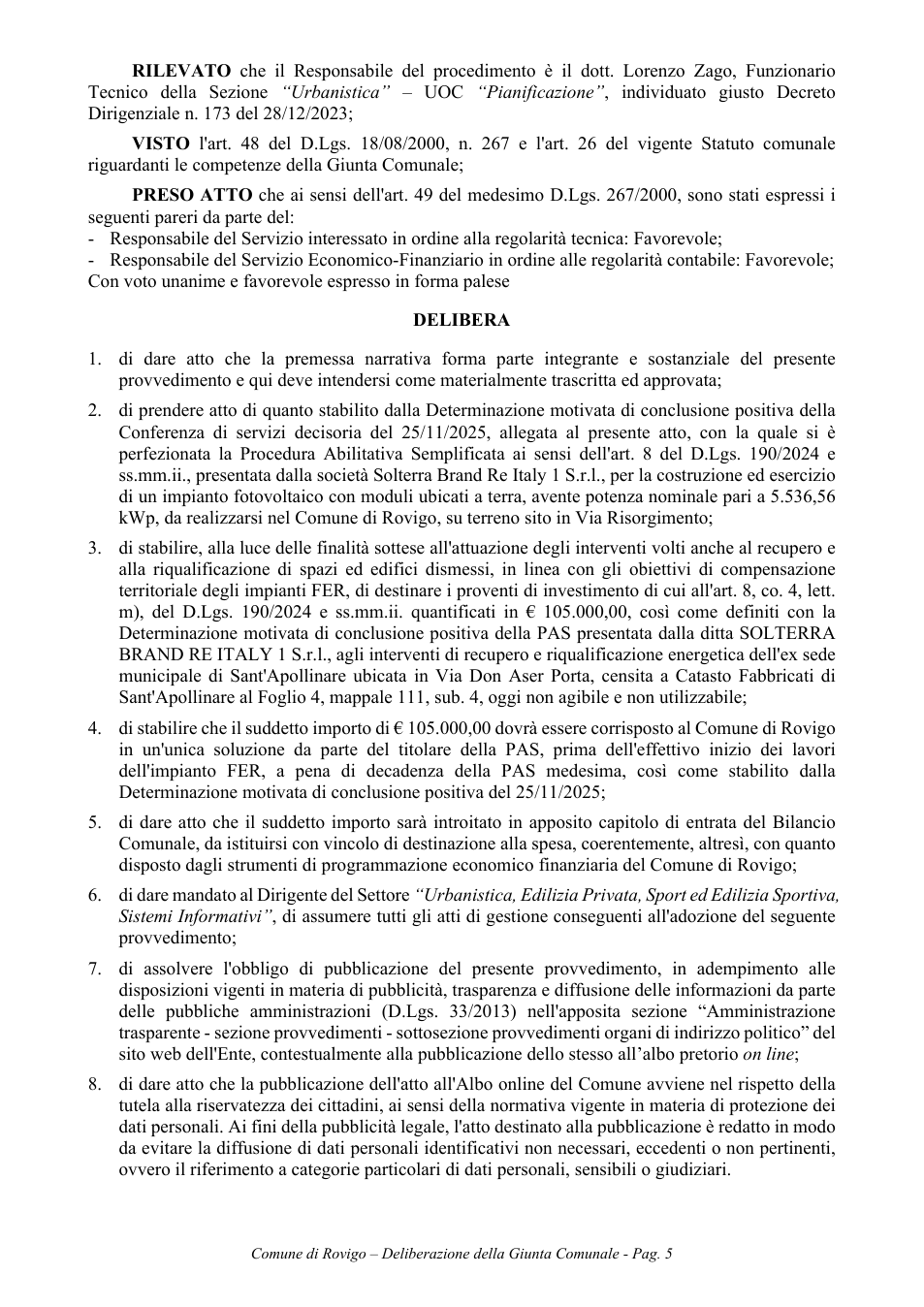 Pagina 5 del documento