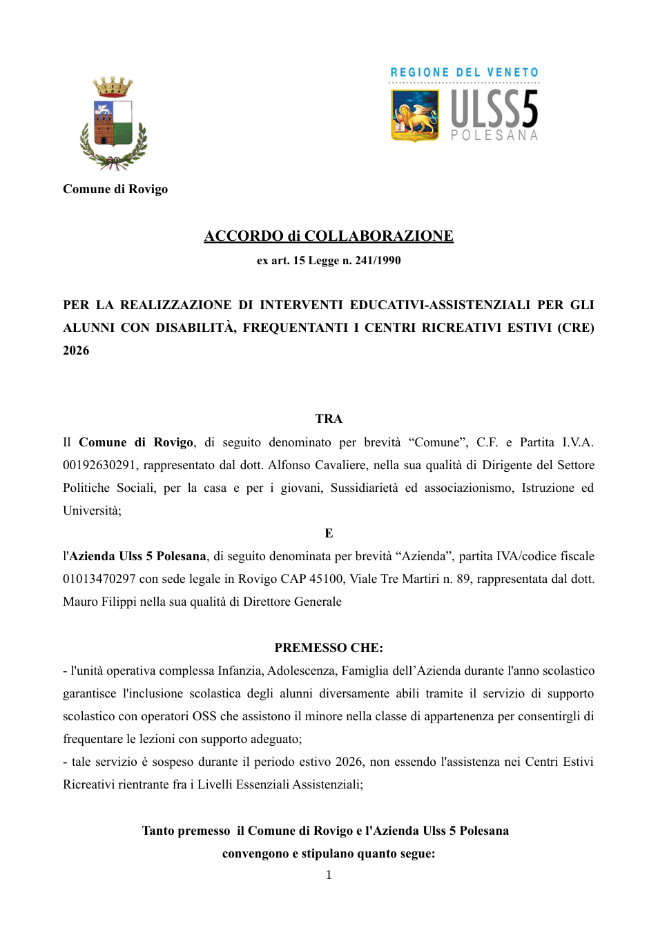 Pagina 1 del documento