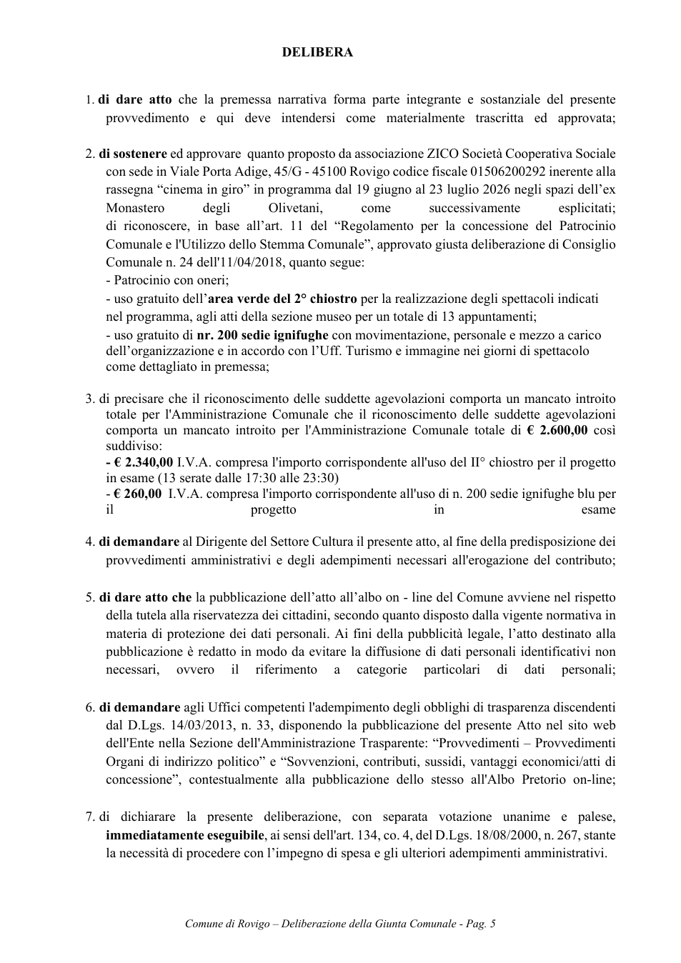 Pagina 5 del documento