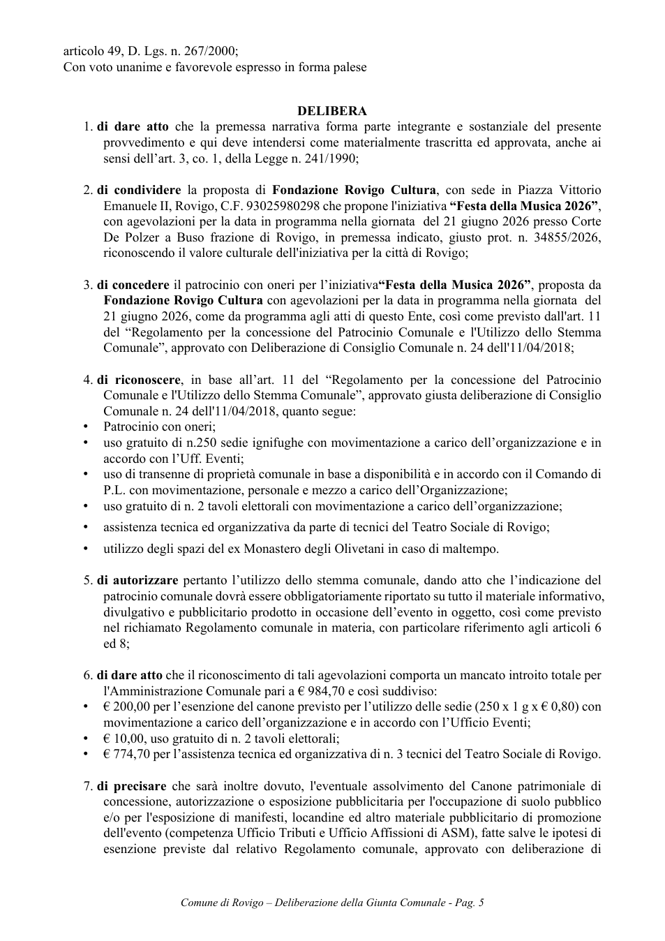 Pagina 5 del documento