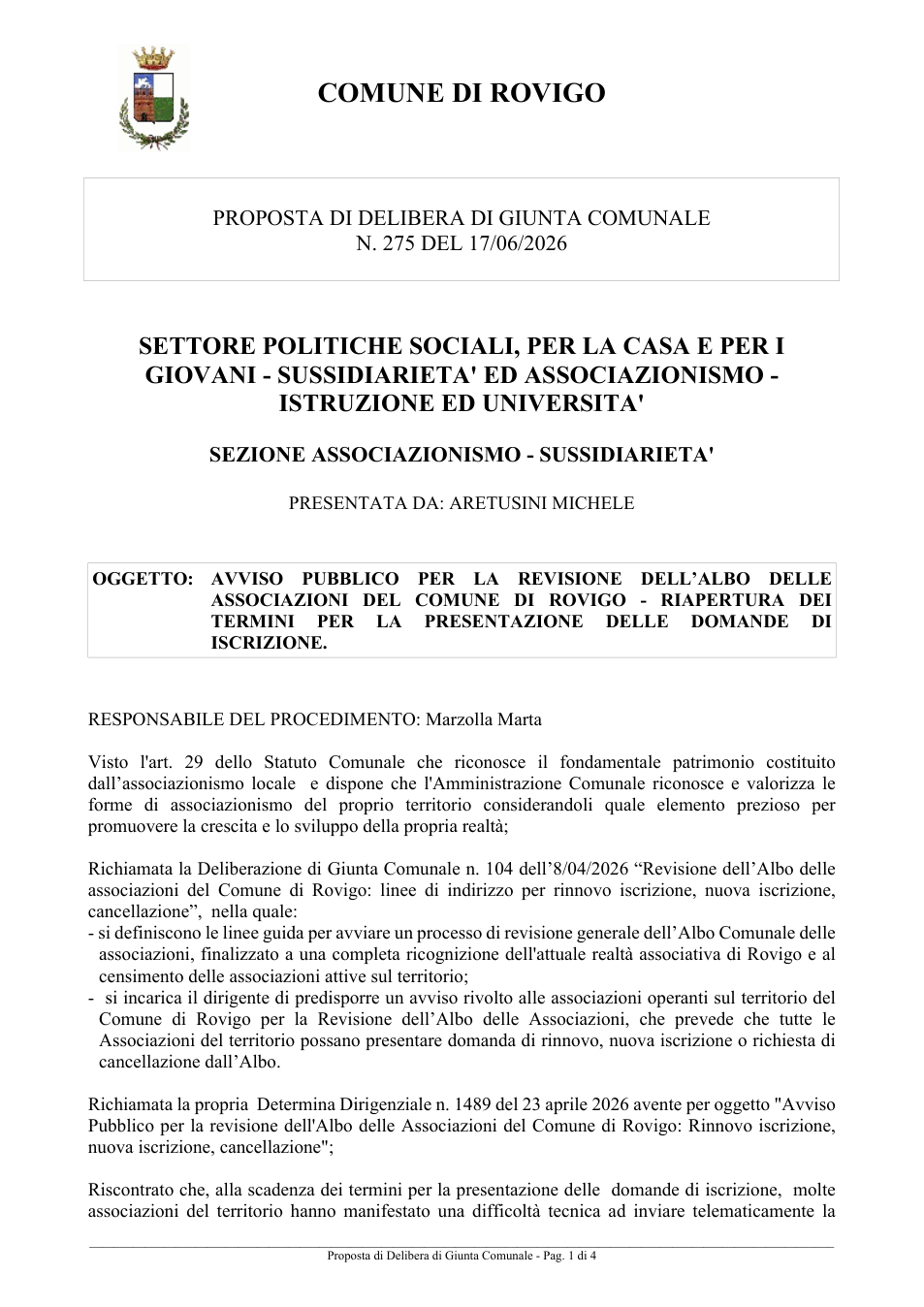 Pagina 1 del documento