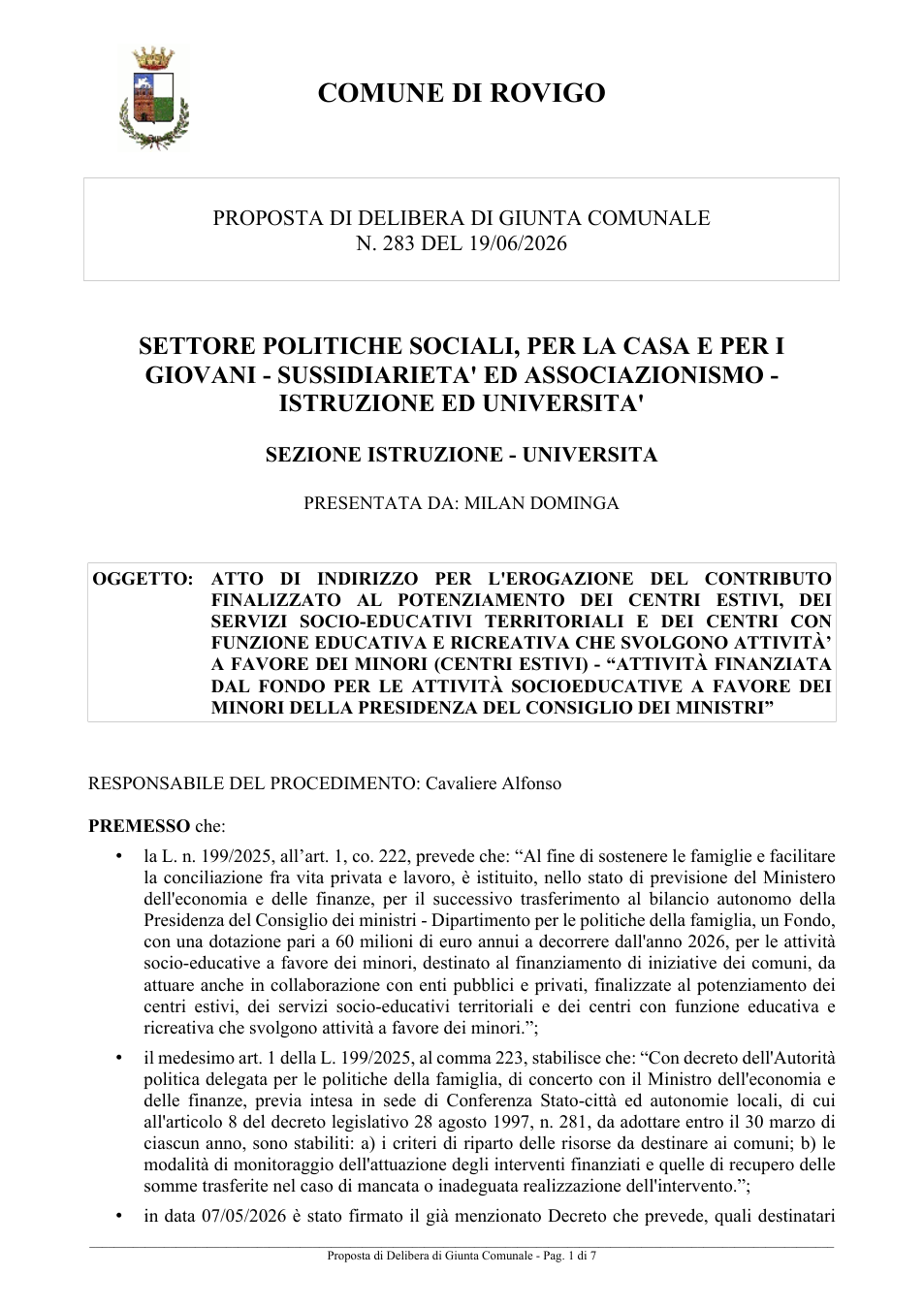 Pagina 1 del documento