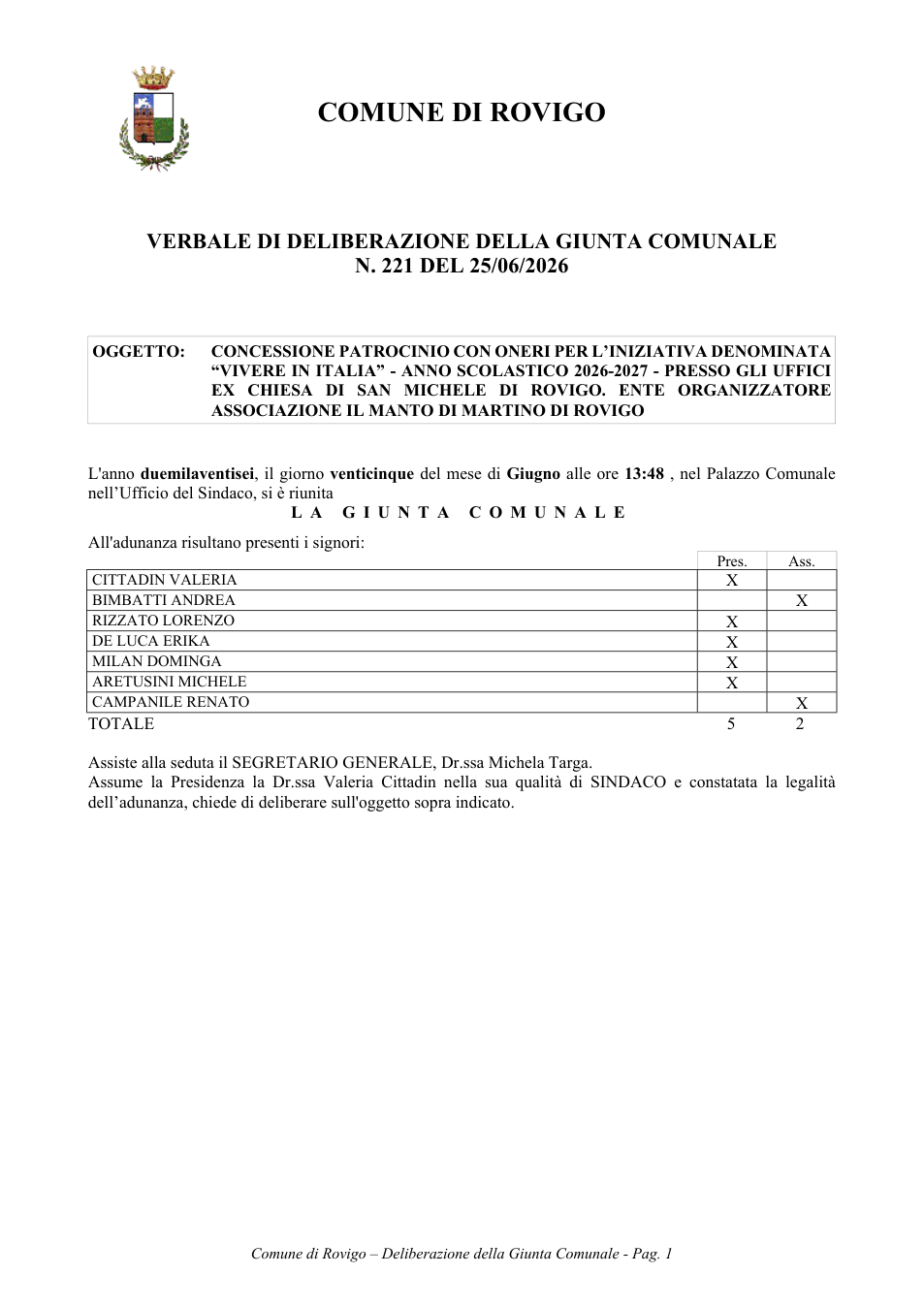 Pagina 1 del documento