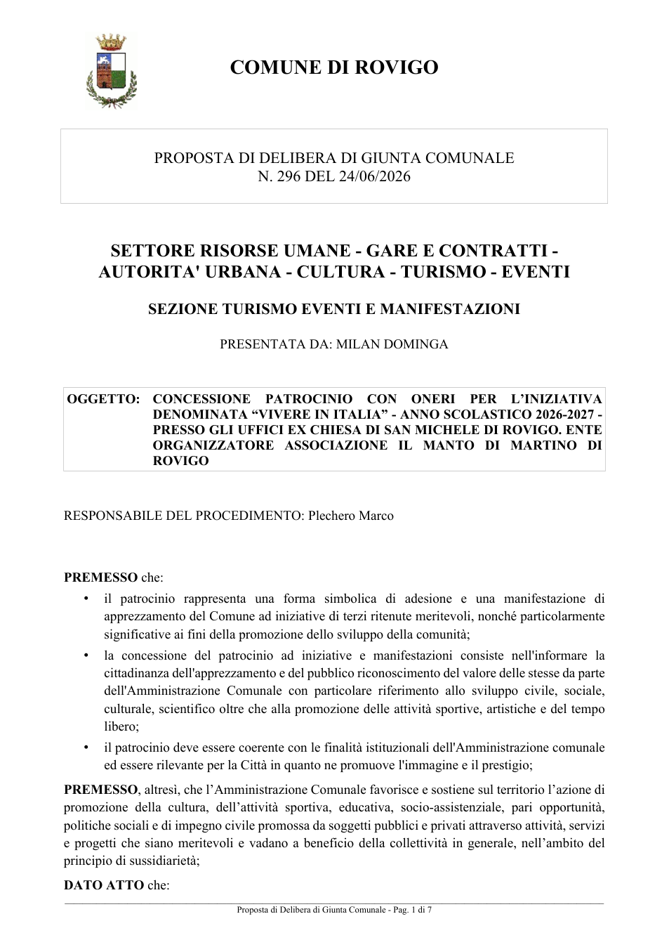 Pagina 1 del documento