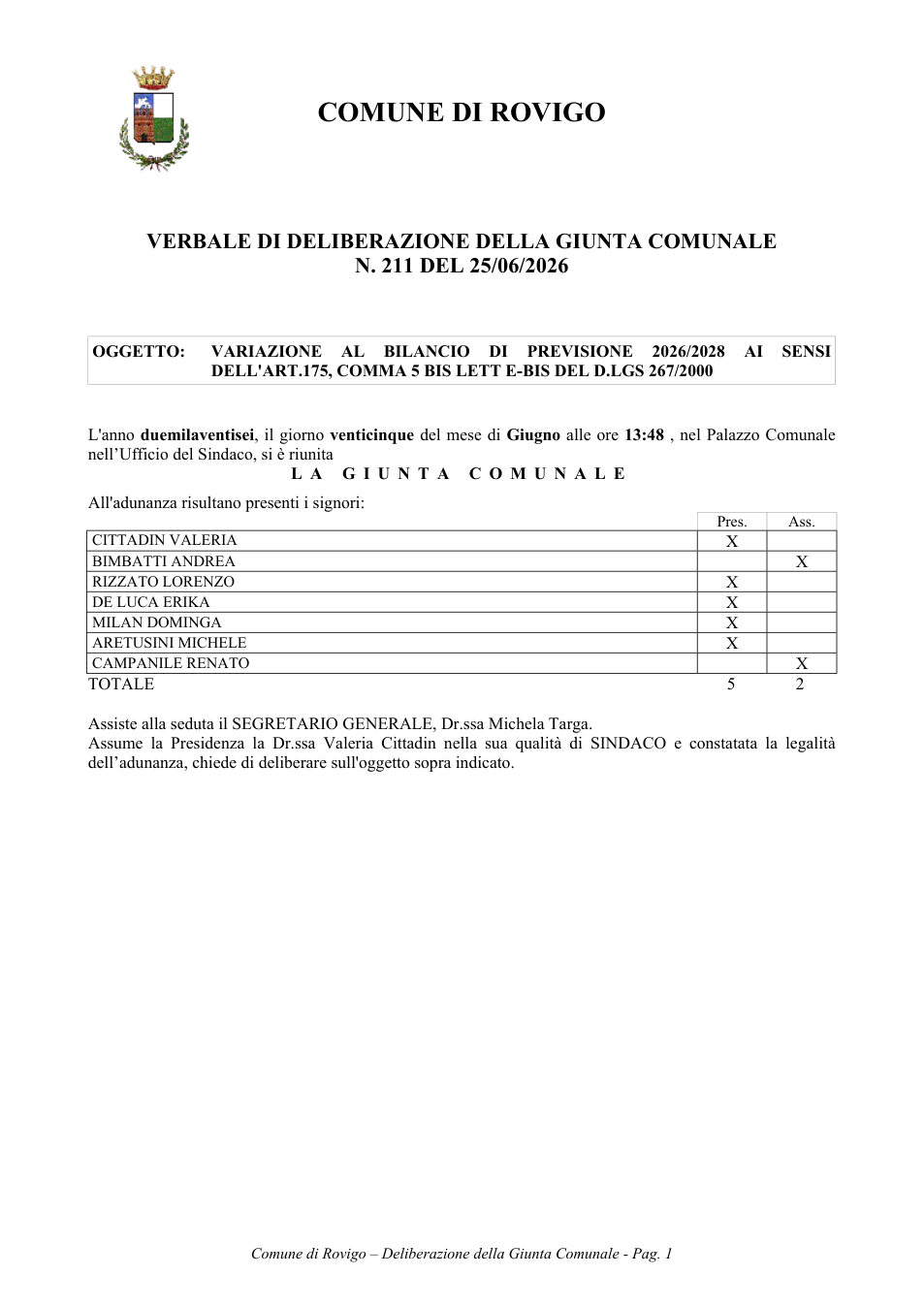 Pagina 1 del documento