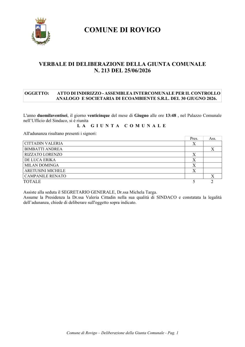 Pagina 1 del documento