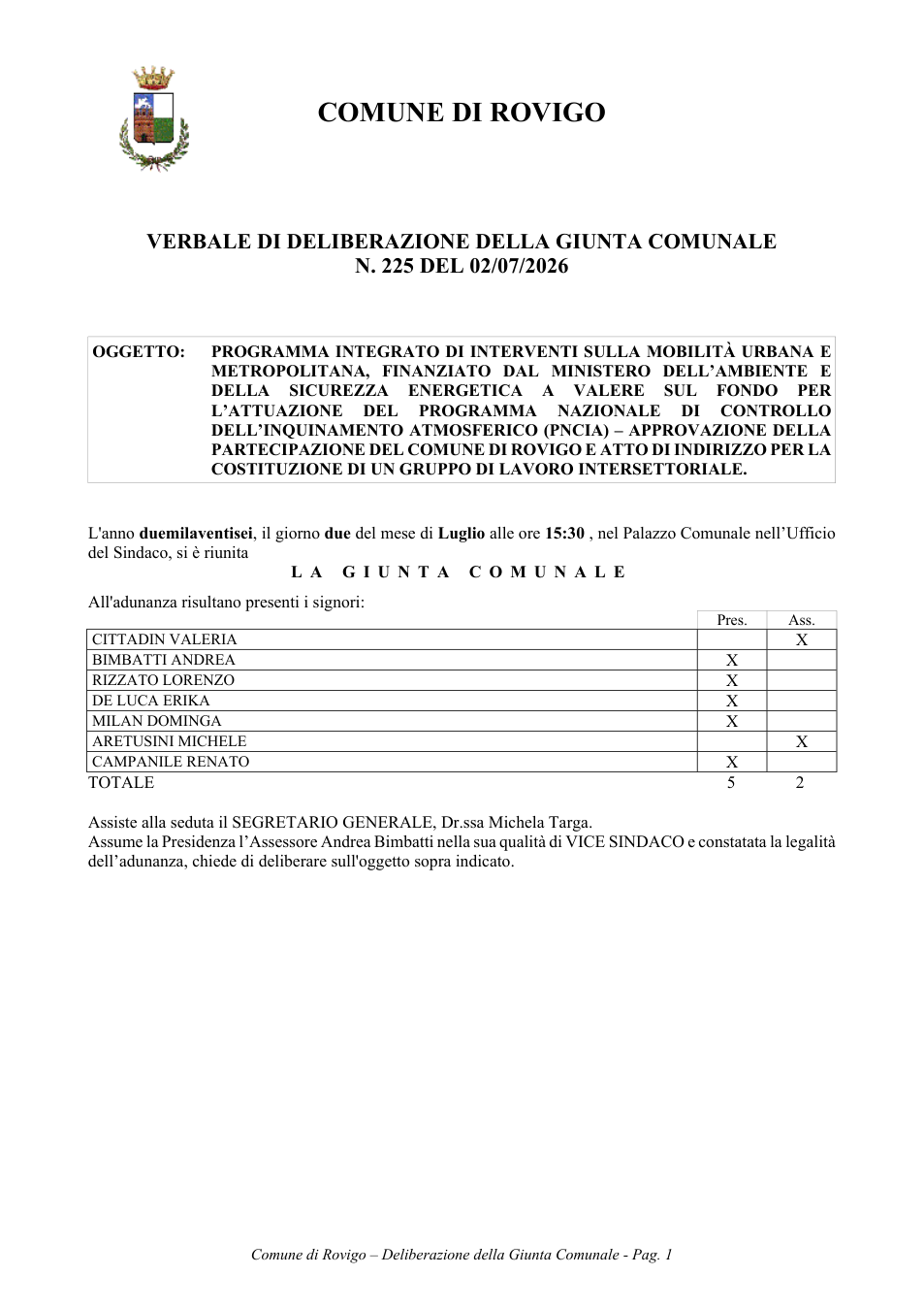 Pagina 1 del documento