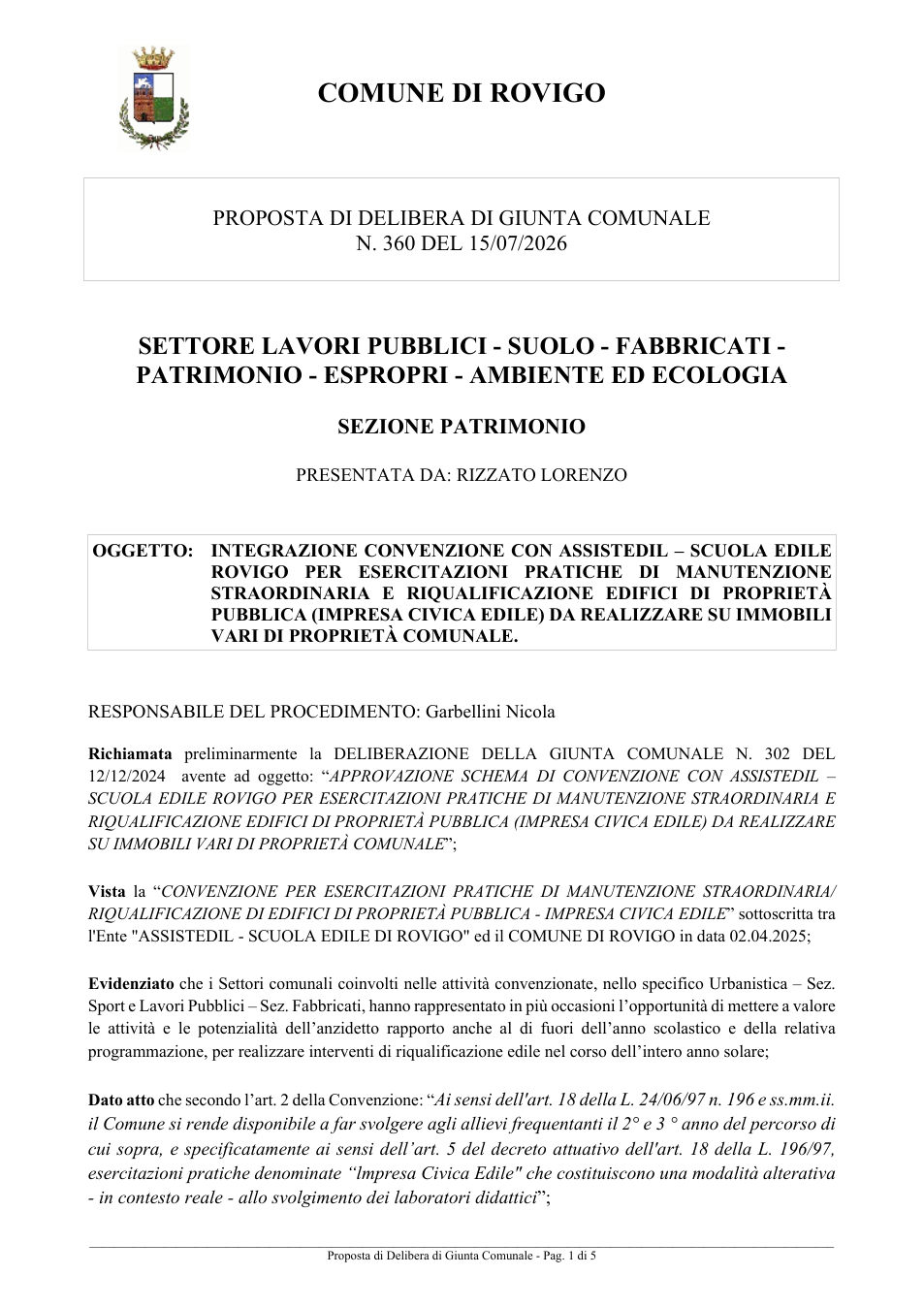 Pagina 1 del documento