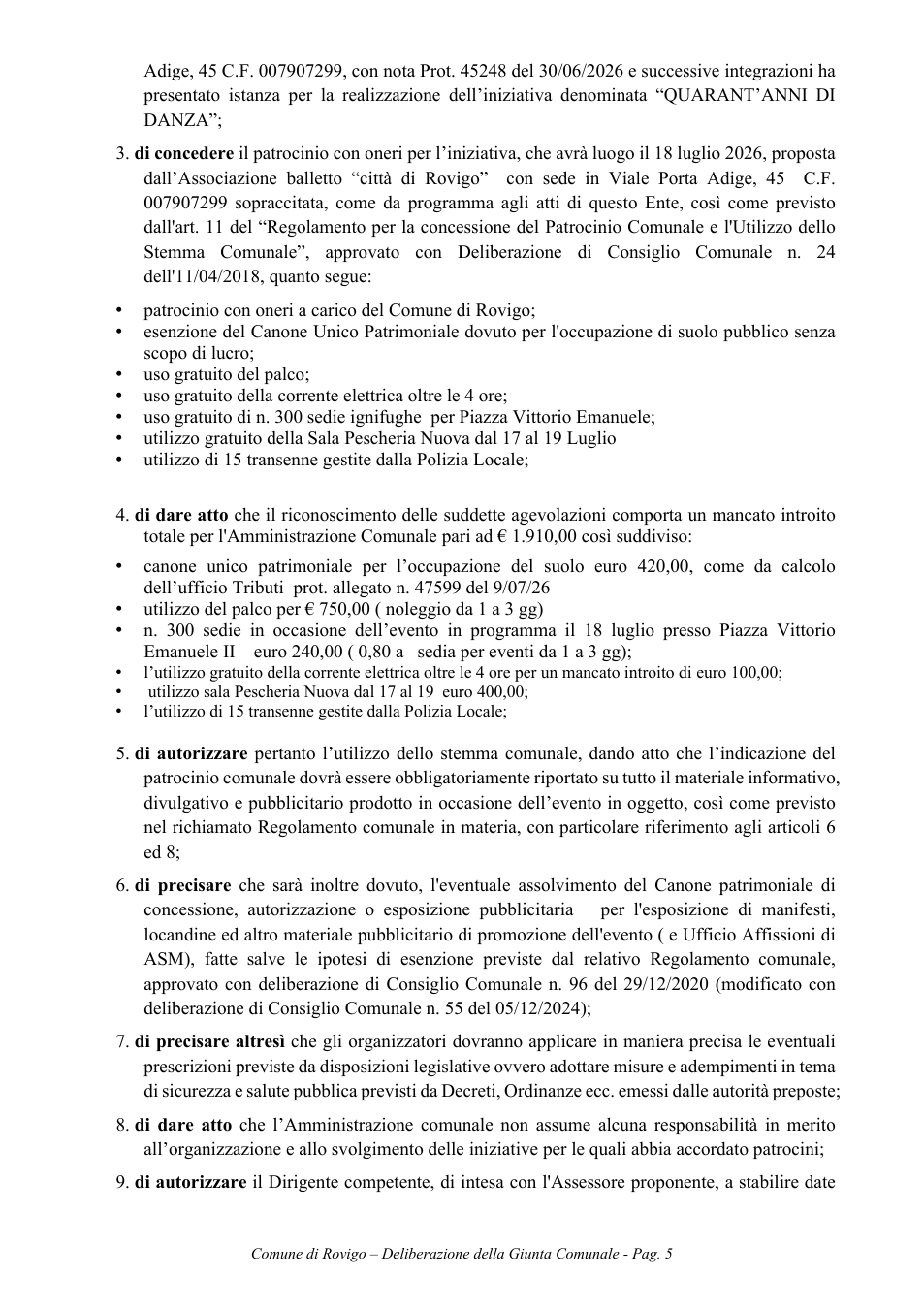 Pagina 5 del documento