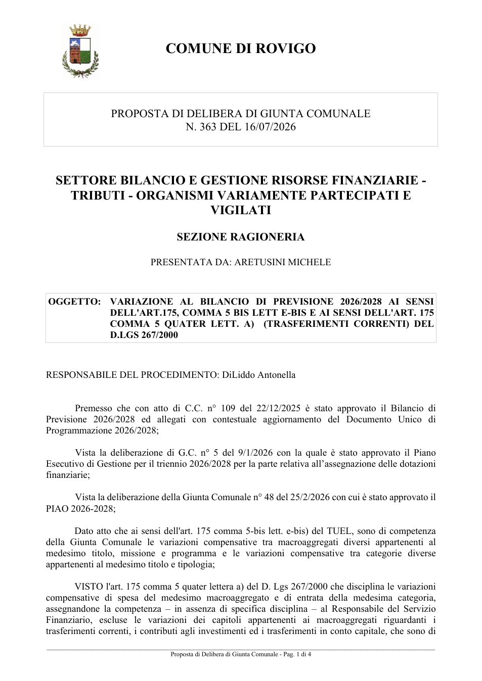 Pagina 1 del documento