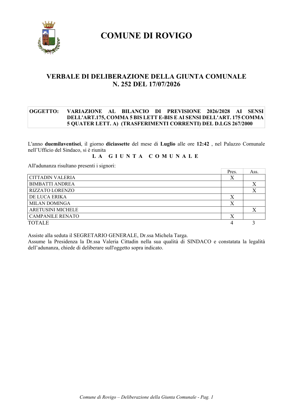 Pagina 1 del documento