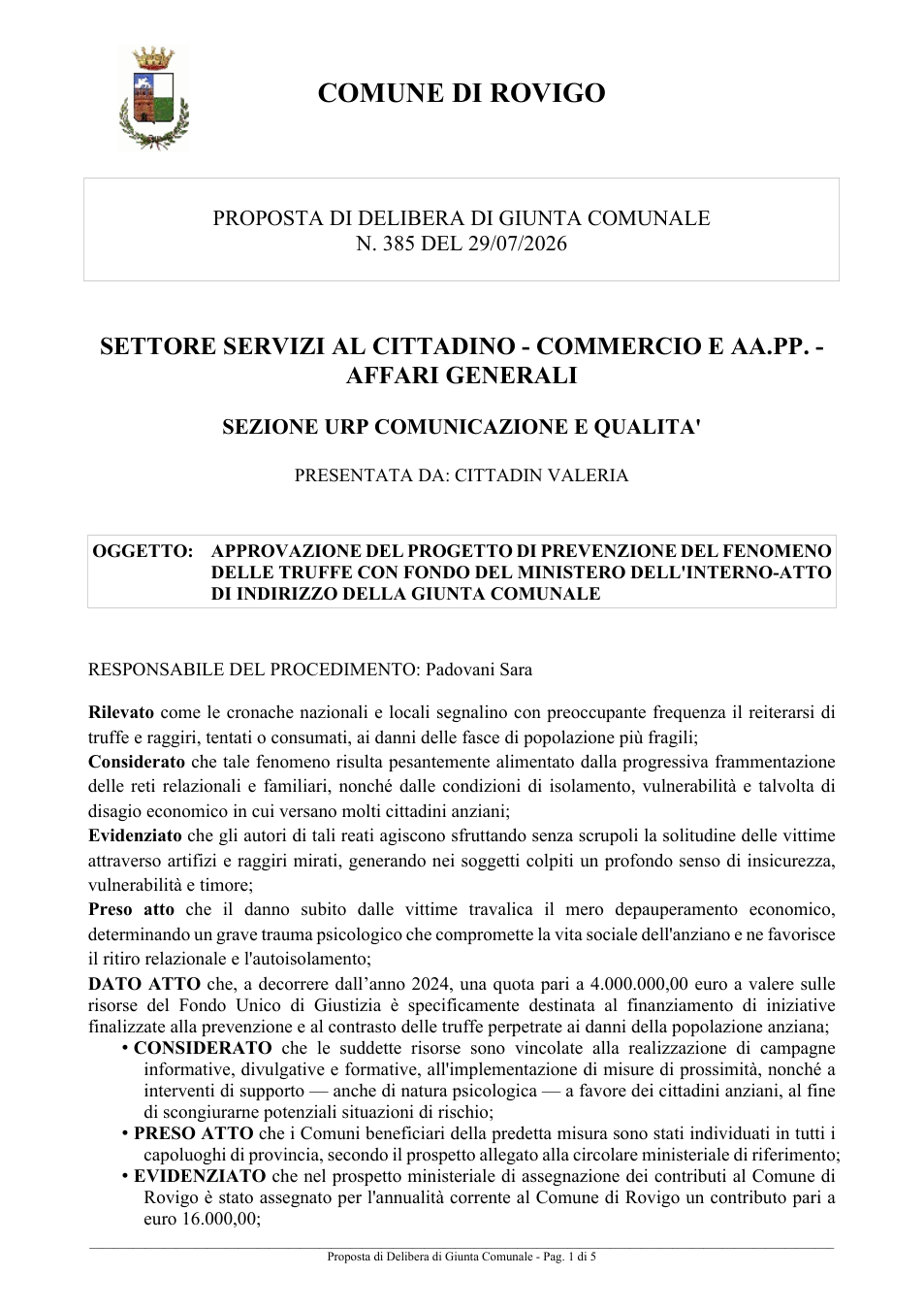 Pagina 1 del documento