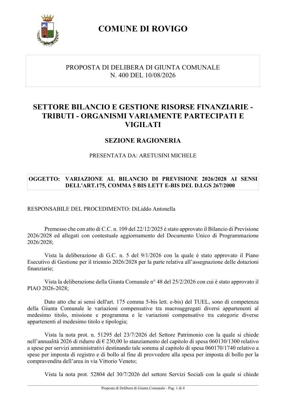 Pagina 1 del documento