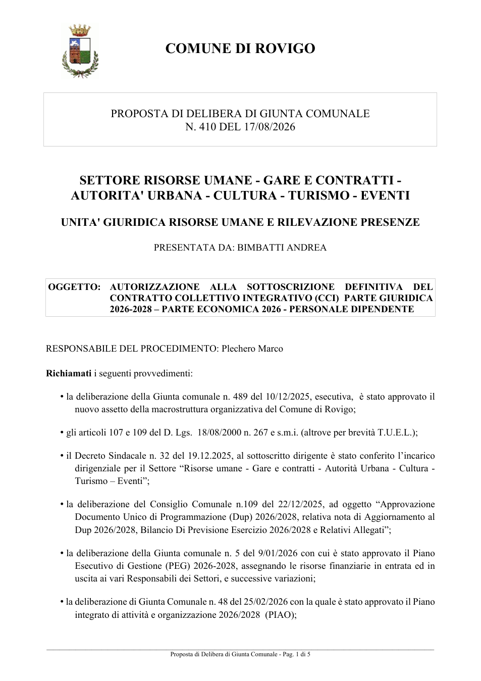 Pagina 1 del documento