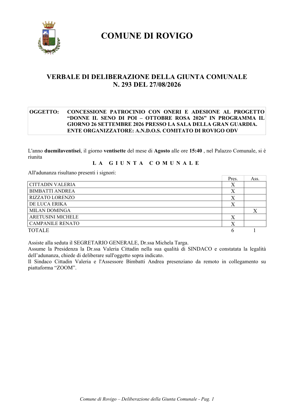 Pagina 1 del documento