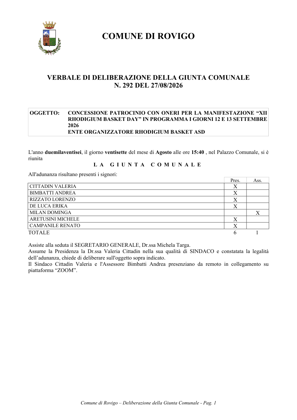 Pagina 1 del documento