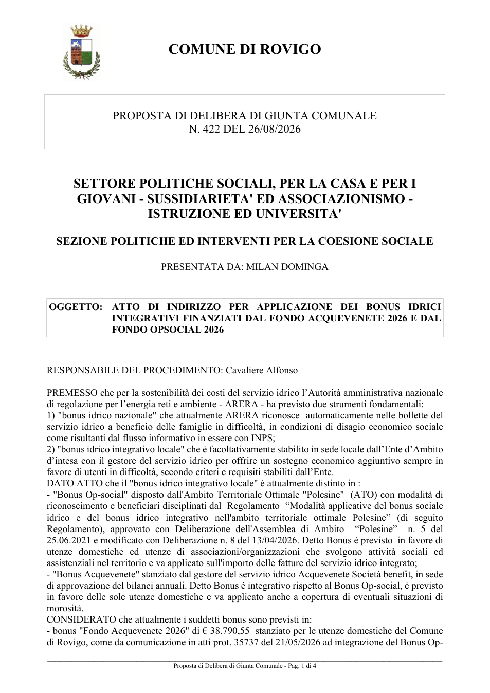 Pagina 1 del documento