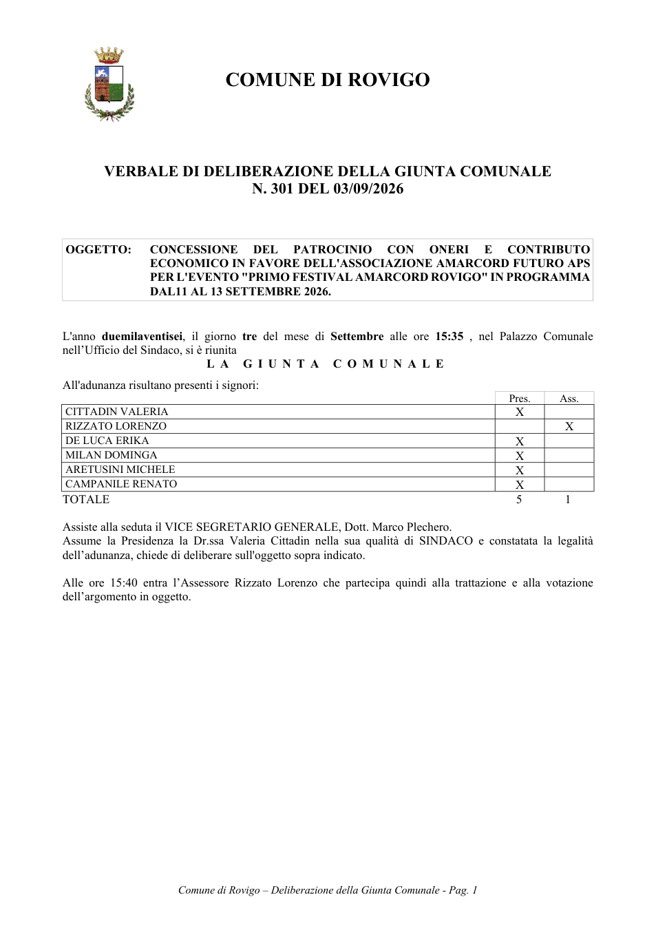 Pagina 1 del documento