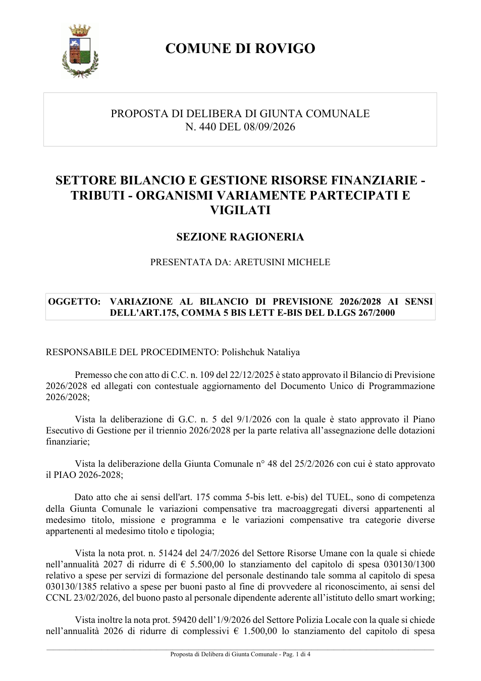 Pagina 1 del documento