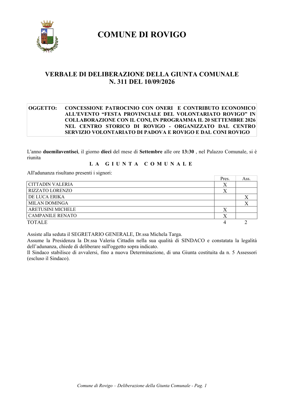 Pagina 1 del documento