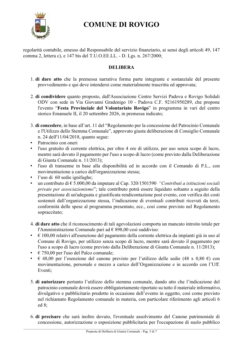 Pagina 5 del documento