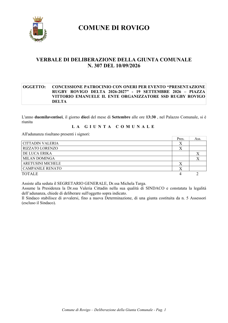 Pagina 1 del documento