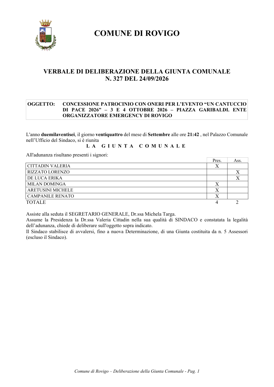 Pagina 1 del documento