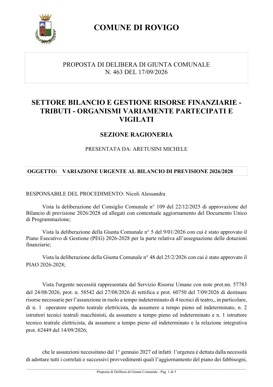 Pagina 1 del documento