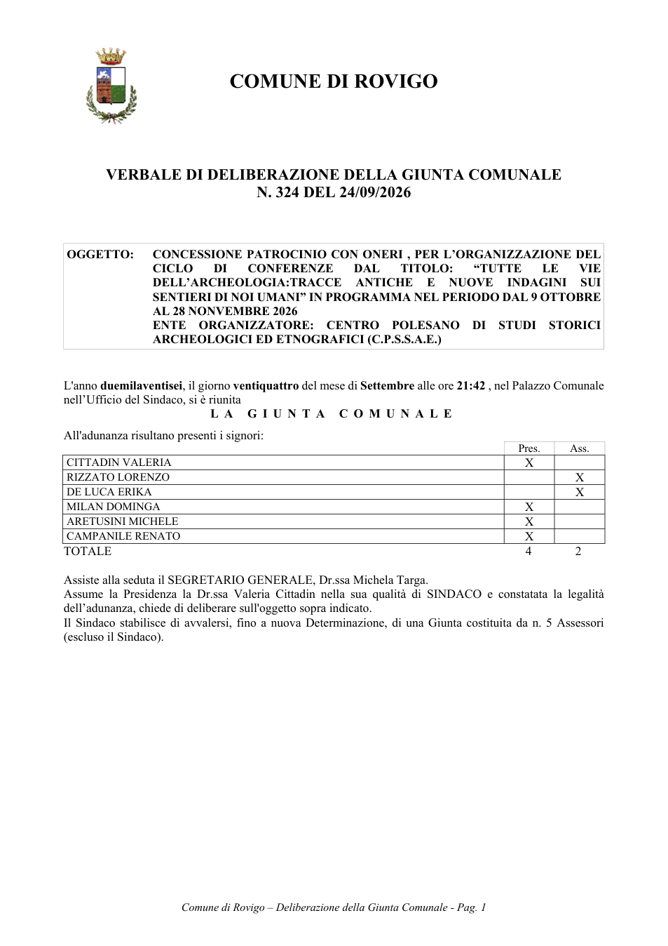 Pagina 1 del documento