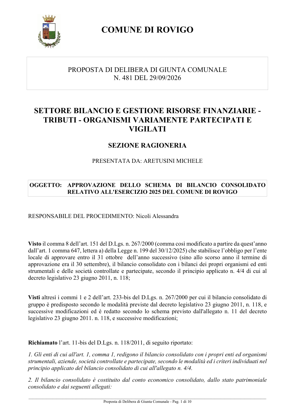 Pagina 1 del documento