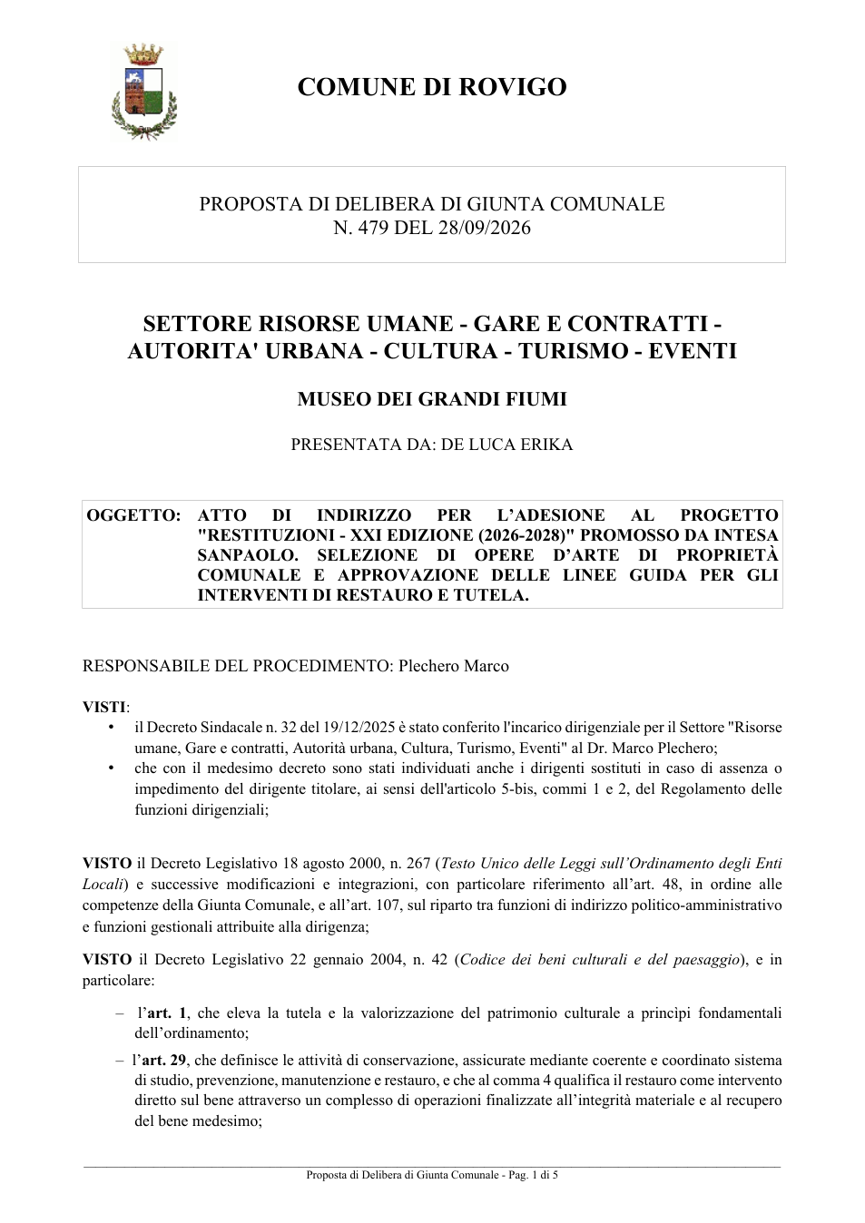 Pagina 1 del documento