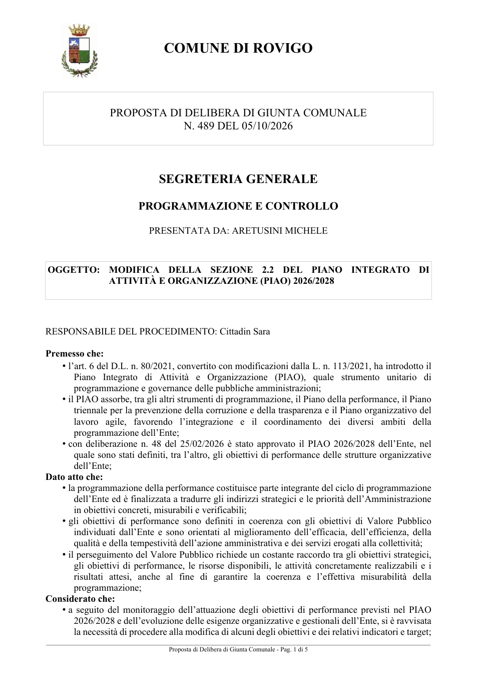 Pagina 1 del documento