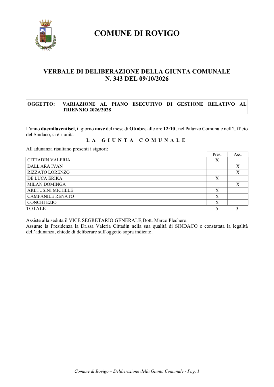 Pagina 1 del documento