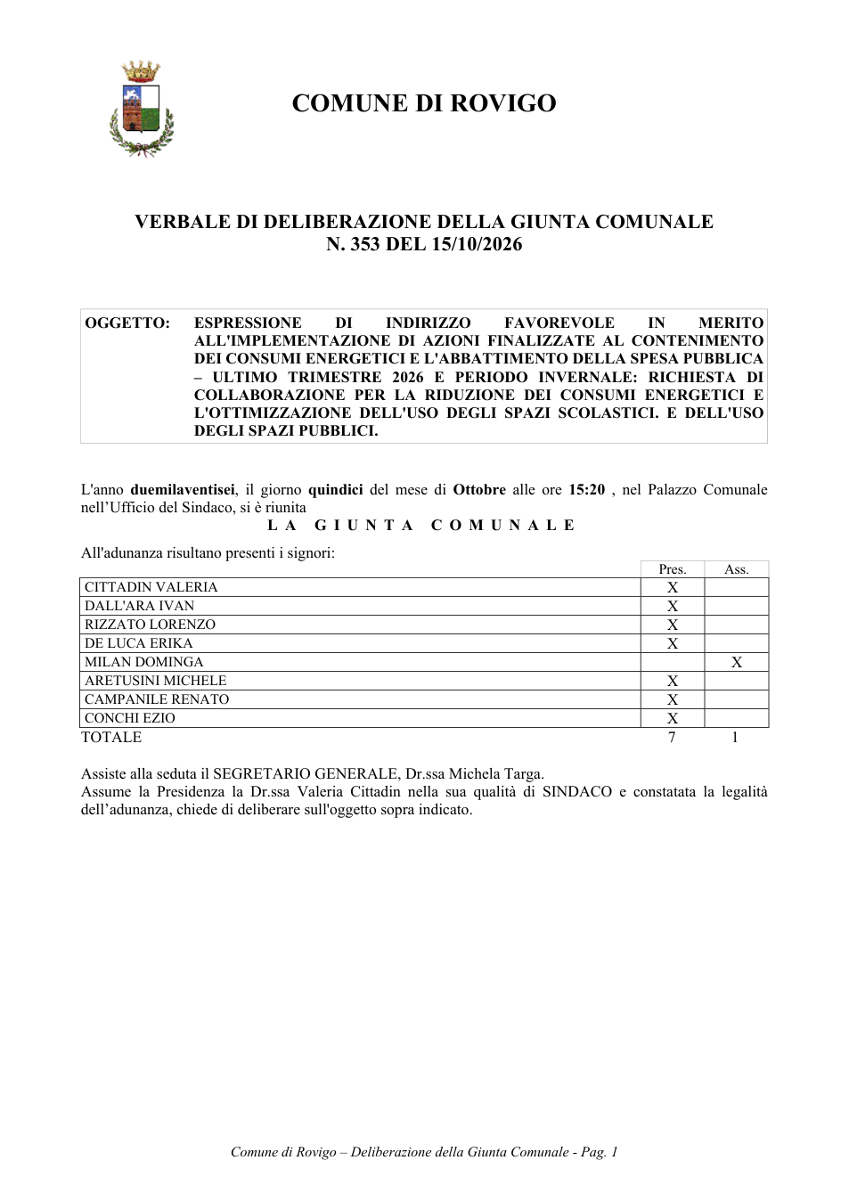 Pagina 1 del documento