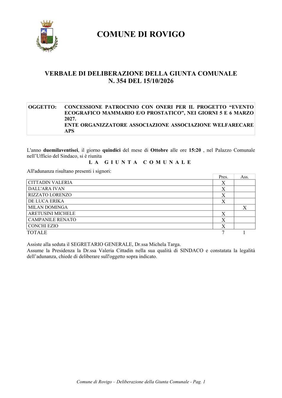 Pagina 1 del documento