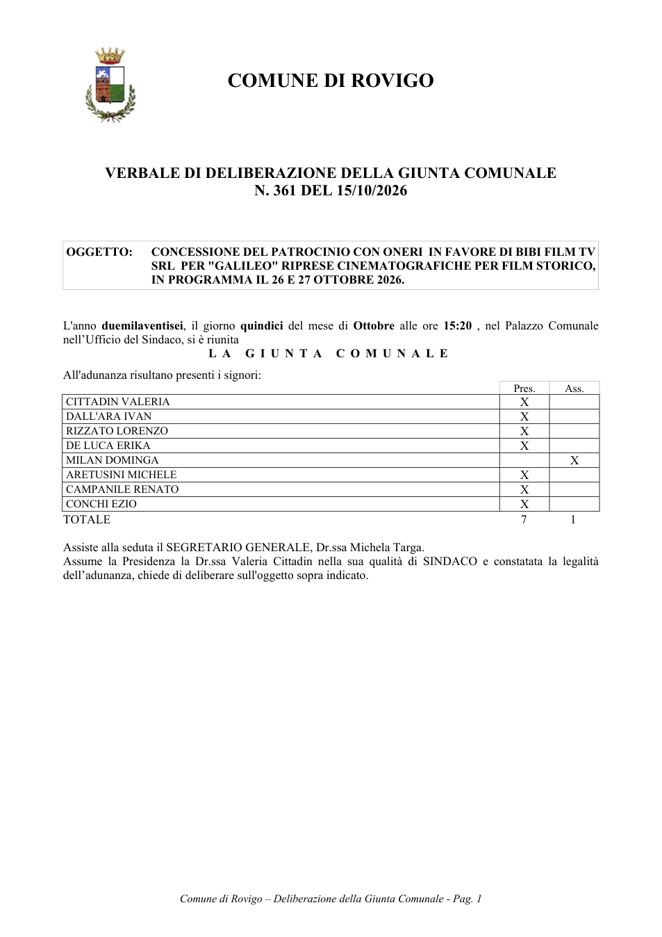Pagina 1 del documento