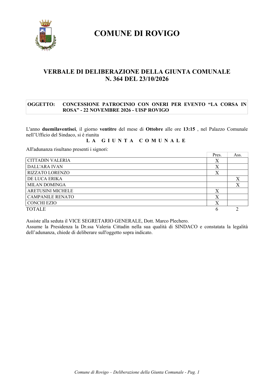 Pagina 1 del documento