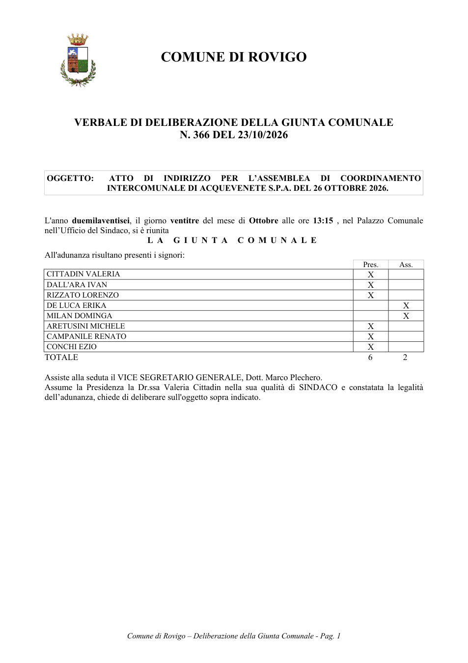 Pagina 1 del documento